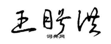 曾慶福王盼洪草書個性簽名怎么寫
