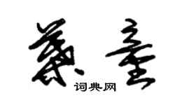 朱錫榮葉童草書個性簽名怎么寫