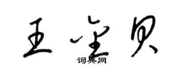 梁錦英王金貝草書個性簽名怎么寫