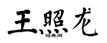 翁闓運王照龍楷書個性簽名怎么寫