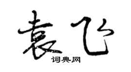 曾慶福袁飛行書個性簽名怎么寫