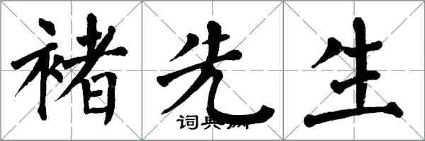 翁闓運褚先生楷書怎么寫