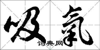 胡問遂吸氧行書怎么寫