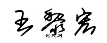 朱錫榮王黎宏草書個性簽名怎么寫