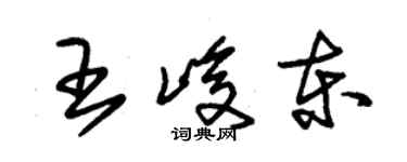 朱錫榮王峻東草書個性簽名怎么寫