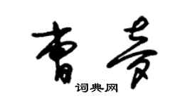 朱錫榮曹夢草書個性簽名怎么寫