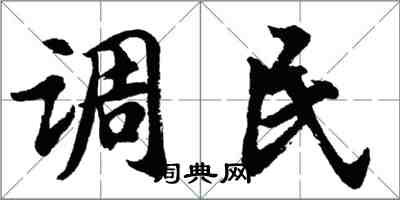 胡問遂調民行書怎么寫