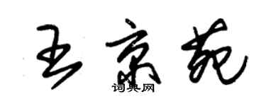 朱錫榮王京苑草書個性簽名怎么寫