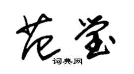 朱錫榮范瑩草書個性簽名怎么寫