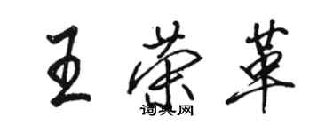 駱恆光王榮革行書個性簽名怎么寫