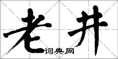 翁闓運老井楷書怎么寫