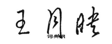 駱恆光王月映草書個性簽名怎么寫