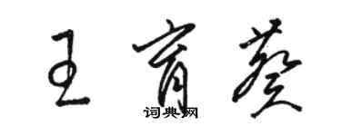 駱恆光王育葵草書個性簽名怎么寫