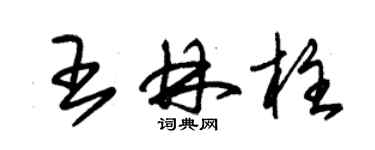 朱錫榮王林柱草書個性簽名怎么寫