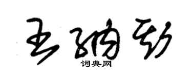 朱錫榮王納斯草書個性簽名怎么寫