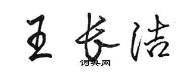 駱恆光王長潔行書個性簽名怎么寫