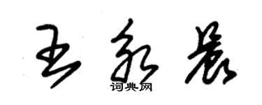 朱錫榮王永晨草書個性簽名怎么寫