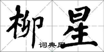 翁闓運柳星楷書怎么寫