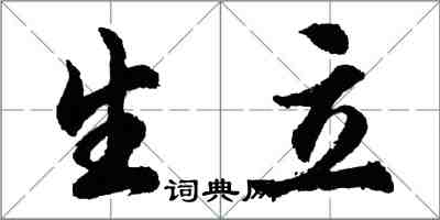 胡問遂生立行書怎么寫