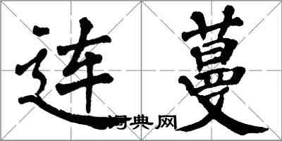 翁闓運連蔓楷書怎么寫