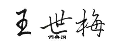 駱恆光王世梅行書個性簽名怎么寫