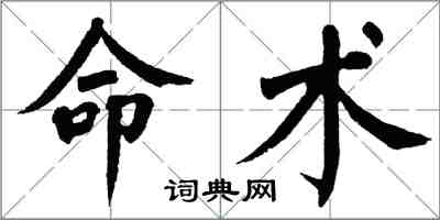 翁闓運命術楷書怎么寫