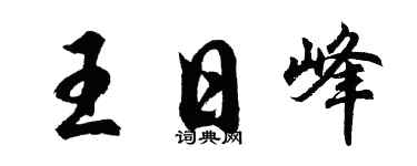 胡問遂王日峰行書個性簽名怎么寫