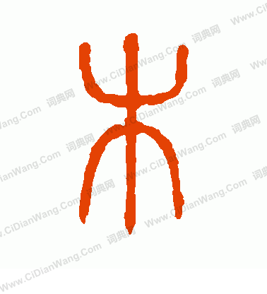 說文解字寫的木