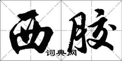 胡問遂西膠行書怎么寫