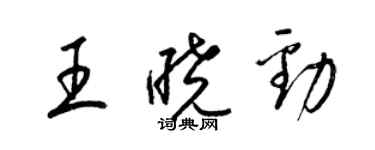 梁錦英王曉勁草書個性簽名怎么寫