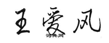 駱恆光王愛風行書個性簽名怎么寫