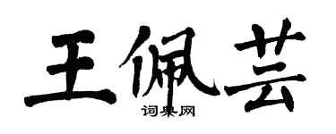 翁闓運王佩芸楷書個性簽名怎么寫