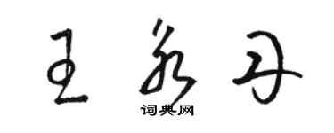 駱恆光王永丹草書個性簽名怎么寫