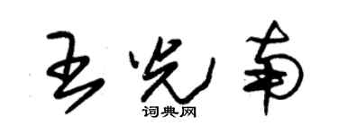 朱錫榮王光南草書個性簽名怎么寫