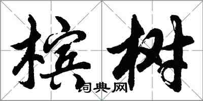 胡問遂檳樹行書怎么寫