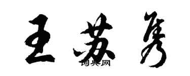 胡問遂王蘇雋行書個性簽名怎么寫