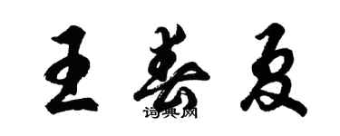 胡問遂王春夏行書個性簽名怎么寫