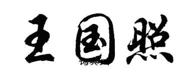 胡問遂王國照行書個性簽名怎么寫