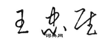 駱恆光王忠慰草書個性簽名怎么寫