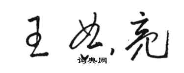 駱恆光王典亮草書個性簽名怎么寫