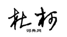 朱錫榮杜柯草書個性簽名怎么寫