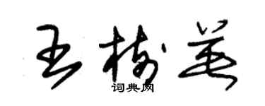 朱錫榮王樹英草書個性簽名怎么寫