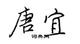 王正良唐宜行書個性簽名怎么寫