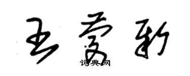 朱錫榮王慶新草書個性簽名怎么寫