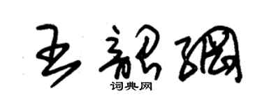 朱錫榮王韶綱草書個性簽名怎么寫