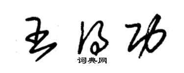 朱錫榮王得功草書個性簽名怎么寫