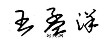朱錫榮王孟洋草書個性簽名怎么寫
