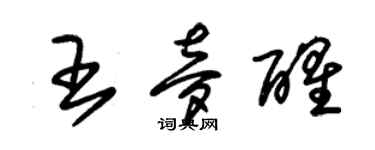 朱錫榮王夢醒草書個性簽名怎么寫