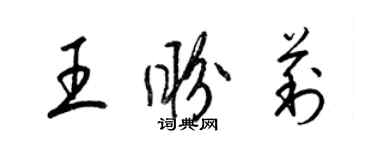 梁錦英王盼莉草書個性簽名怎么寫