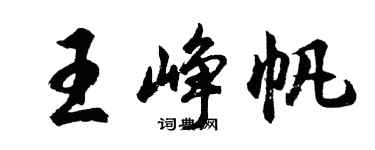 胡問遂王崢帆行書個性簽名怎么寫